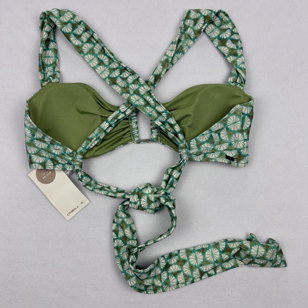 ONeill Womens Green Abstract Shell Burleigh Wrap Bikini Set XL DD-Cup - Picture 4 of 10